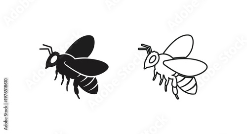 Bee vs Wasp Key Differences  Identification Guide Vector