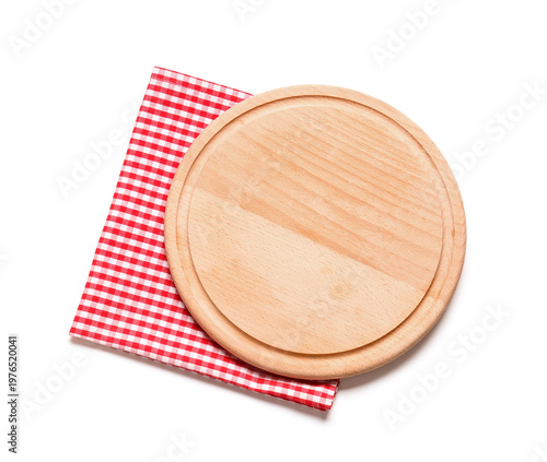 Round wooden cutting board ...