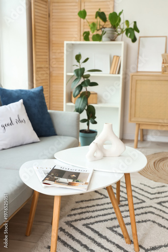 Coffee table with modern va...