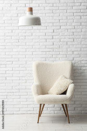 Armchair with cushion and l...