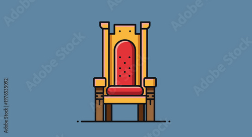 Royal Throne Chair Icon