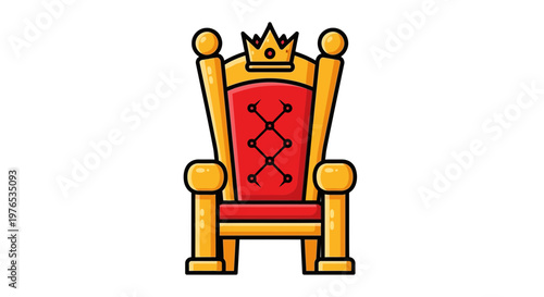Royal Throne Chair Illustration - Symbol of Power and Authority