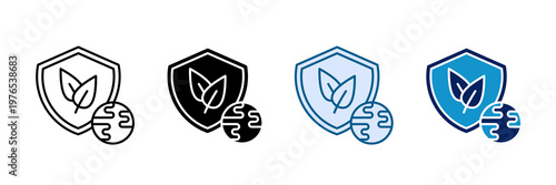 Environmental Protection Icon Set Multiple Style Collection