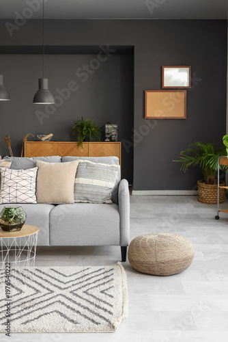 Interior of modern living r...