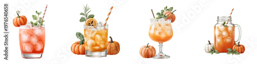 Pumpkin Spice Cocktails: Festive Autumn Drinks on White