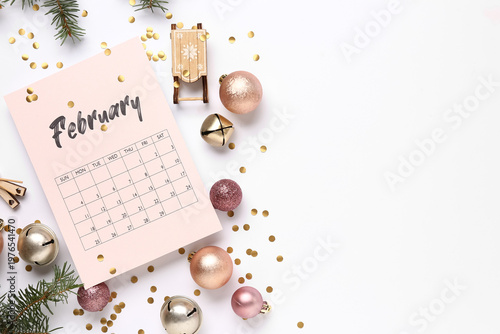Paper calendar for February...