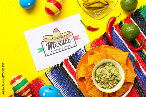 Greeting card with text MEX...