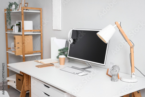 Comfortable workplace with ...