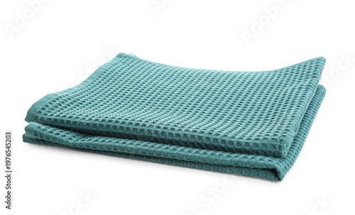 Folded cotton napkins on wh...