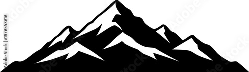 vector illustration of a mountain landscape