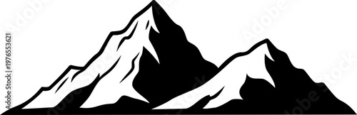 vector of a mountain landscape
