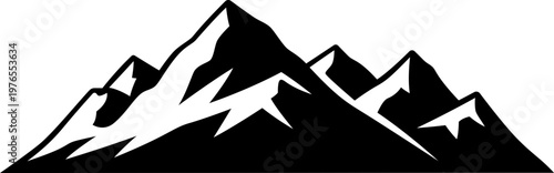 vector illustration of a silhouette of a mountain