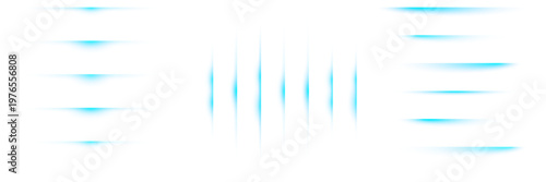 Futuristic Blue Digital Data Stream and Fiber Optic Connection Lines on White Background