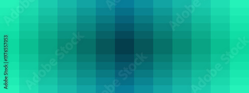Teal Pixelated Gradient Background for Retro Gaming UI and Digital Data Visualization