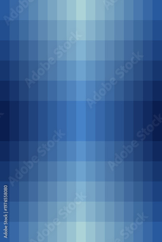 Abstract blue pixel art gradient texture for retro gaming menu and digital data display