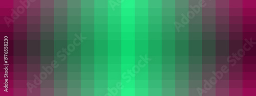 Retro 8bit pixelated gradient background with magenta and green color transition for gaming UI