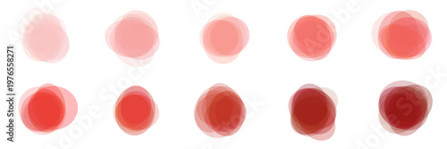 Abstract Red Watercolor Blood Spatter Set for Medical and Forensic Design