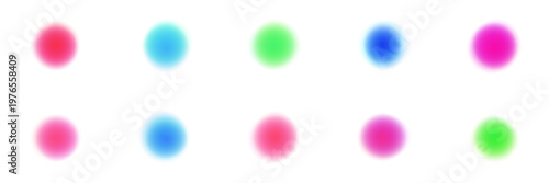 Abstract blurred color dots for sensory processing and neurodiversity visual aids
