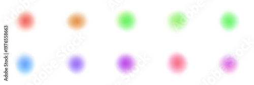 Abstract Blurred Color Swatches for Sensory Design and Chromotherapy Mood Board