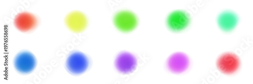 Abstract blurred color spectrum dots for sensory integration therapy and visual stimulation