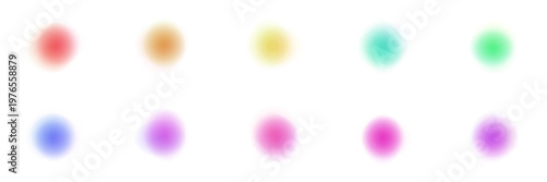 Abstract blurred color dots for sensory integration therapy and visual stimulation