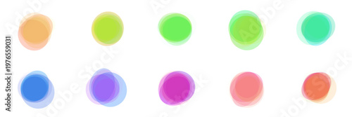 Abstract Watercolor Style Color Palette for Digital Art and Graphic Design Projects