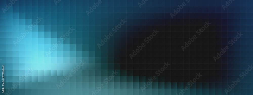 Obraz premium Abstract Blue Pixelated Data Stream Background for Cybersecurity and Digital Privacy