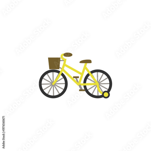 コロつきの幼児用自転車のシンプルなイラスト