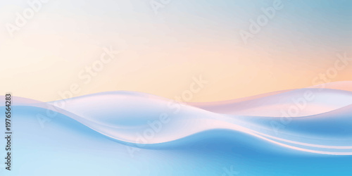 Photos An abstract blue wave design with flowing water lines and light motion patterns