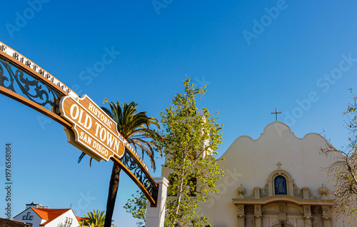 The Church of the Immaculate Conception in Historic Old Town San Diego, San Diego, California, USA