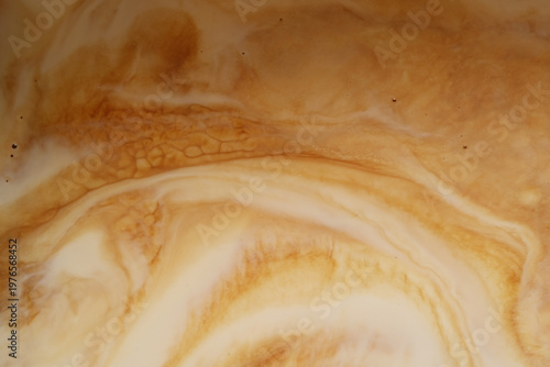 Wallpaper Mural Top view abstract of black coffee on milk Torontodigital.ca