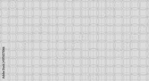 Wallpaper Mural Subtle Geometric Pattern, Interlocking Circles, Seamless Texture, Light Gray Background Torontodigital.ca