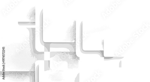 Abstract modern chair design with sleek lines and minimalist style