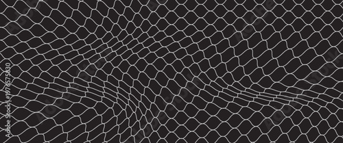 Curved net pattern. Seamless design for sportswear or equipment like soccer goals, volleyball nets, basketball hoops, hockey nets, and athletic gear. Vector net dynamic eps 10