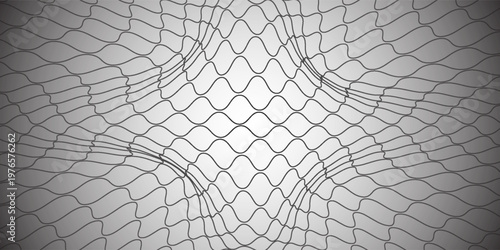 Curved net pattern. Seamless design for sportswear or equipment like soccer goals, volleyball nets, basketball hoops, hockey nets, and athletic gear