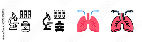 Respiratory Rate Icon Pack In Multiple Styles
