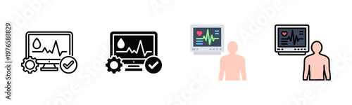 Vital Signs Icon Pack In Multiple Styles