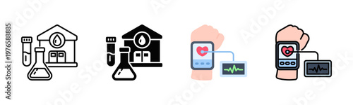 Pulse Tracking Icon Pack In Multiple Styles
