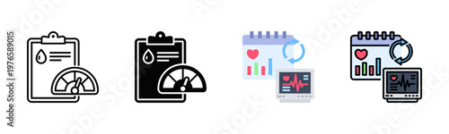 Daily Health Icon Pack In Multiple Styles