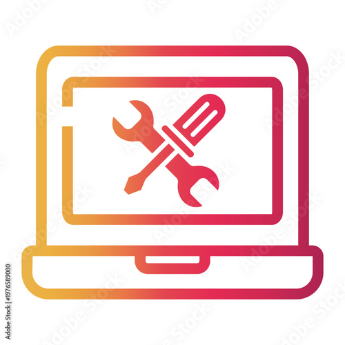 maintenance Line Gradient Icon