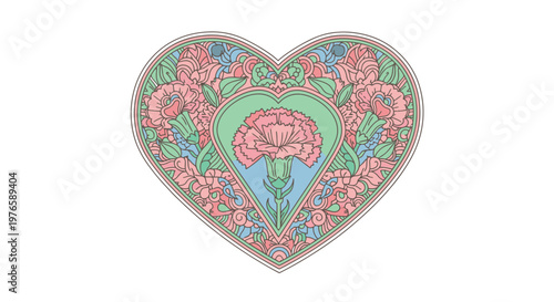 Brain Heart Love Mind Concept Art.