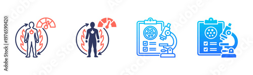 Metabolic Indicators Icon Pack In Multiple Styles