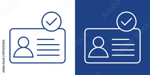 User Identity Blue And White Icon Style Collection