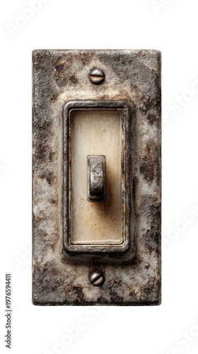 Vintage Light Switch: A weathered, vintage light switch, bearing the marks of time, is a striking symbol of control and illumination.