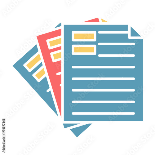 Colorful Education Icons Collection, Back to School Vector Illustration Set