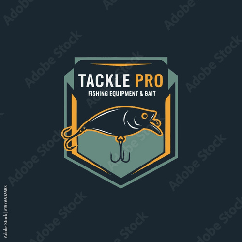 Fishing Lure Emblem Tackle Pro Fishing Equipment Bait.