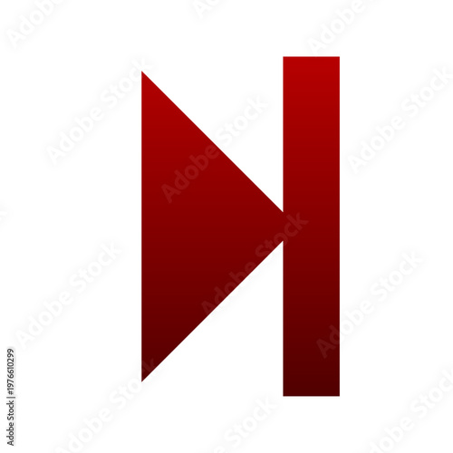 Red next icon for media forward skip track and audio player