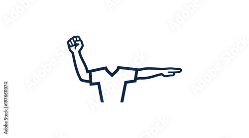 Soccer Referee Signal for Foul