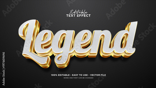 Editable gold 3d text effect, expensive text style effect