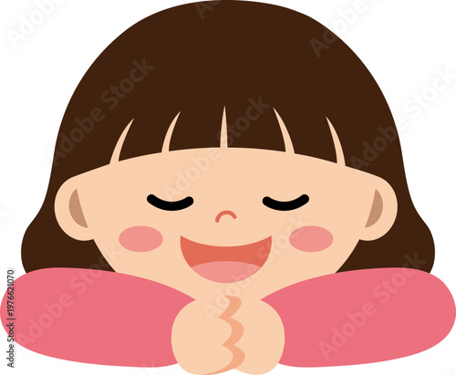 기도하는 여자아이